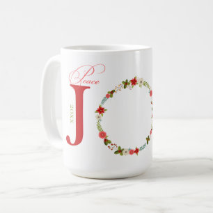Mug Peace Jove Love Wreath Noël