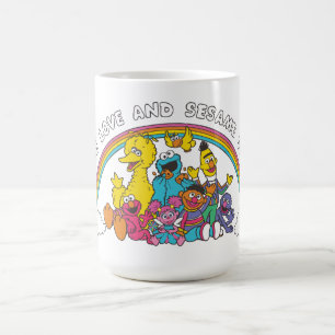 Mug Peace, Love and Sesame Street