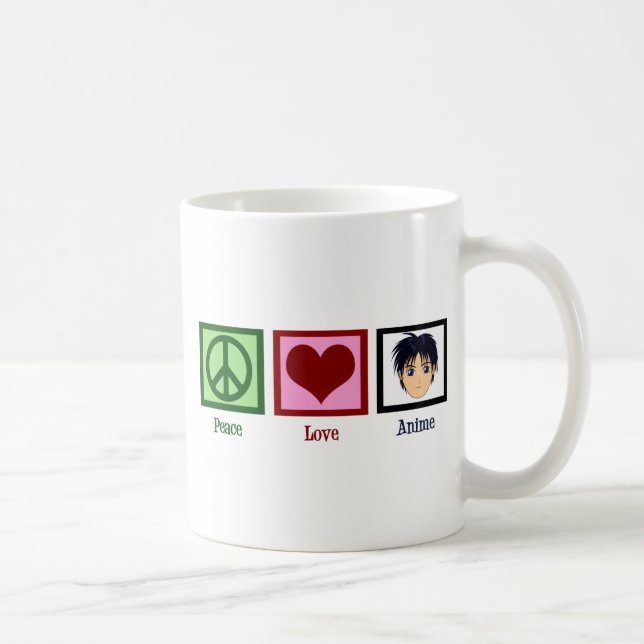 Mug Peace Love Anime (Droite)