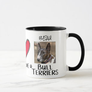 Mug Peace Love Bull Terriers Amoureux de les chiens Mu