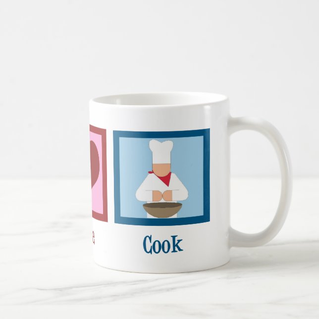 Mug Peace Love Cook (Droite)