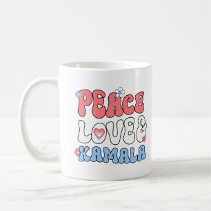 Mug Peace Love et Kamala Harris 2024