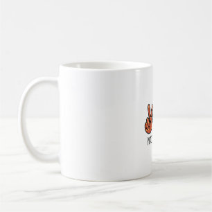 Mug Peace Love Fall Leopard Gnome Automne Thanksgiving