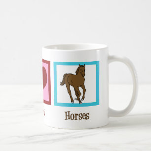 Mug Peace Love Horses