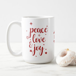 Mug Peace Love Joy Reindeer