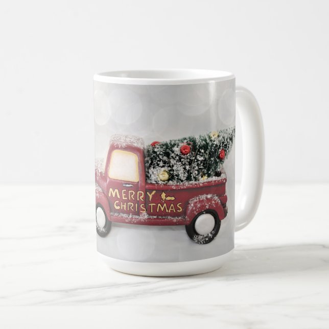 Mug Peace Love & Joy Toy Camion Joyeux Noël (Devant droit)