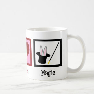 Mug Peace Love Magic Cute Magicien