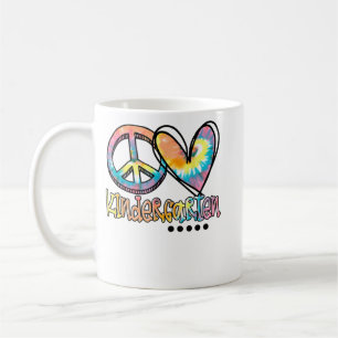 Mug Peace Love maternelle Funny Tie Dye Premier Jour D