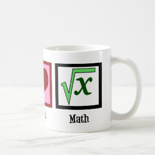 Mug Peace Love Math