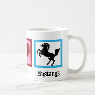 Mug Peace Love Mustangs