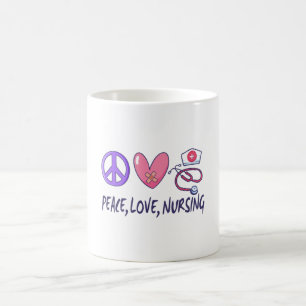 Mug Peace Love Nuring
