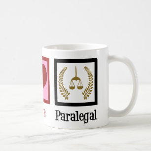 Mug Peace Love Paralegal