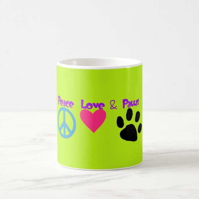 Mug Peace Love & Paws (Centre)