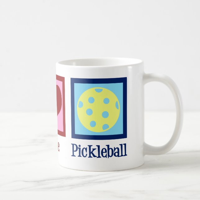 Mug Peace Love Pickleball (Droite)