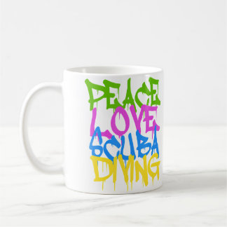 Mug Peace Love Scuba Diving