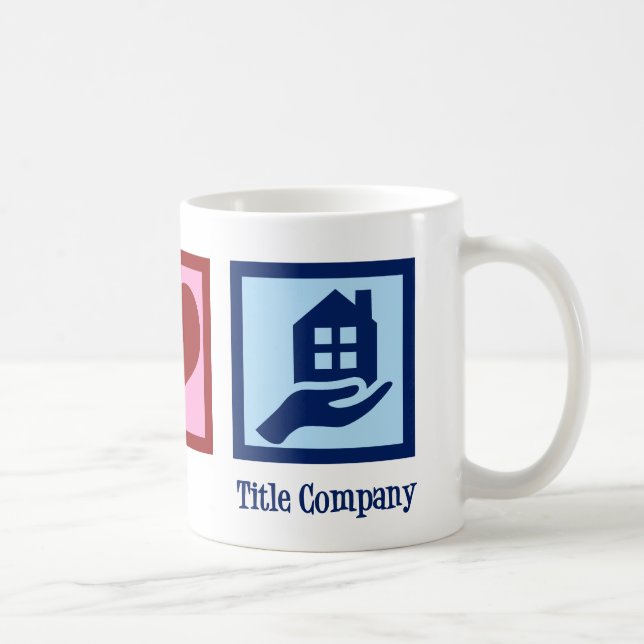 Mug Peace Love Titre Agent de l'entreprise (Droite)