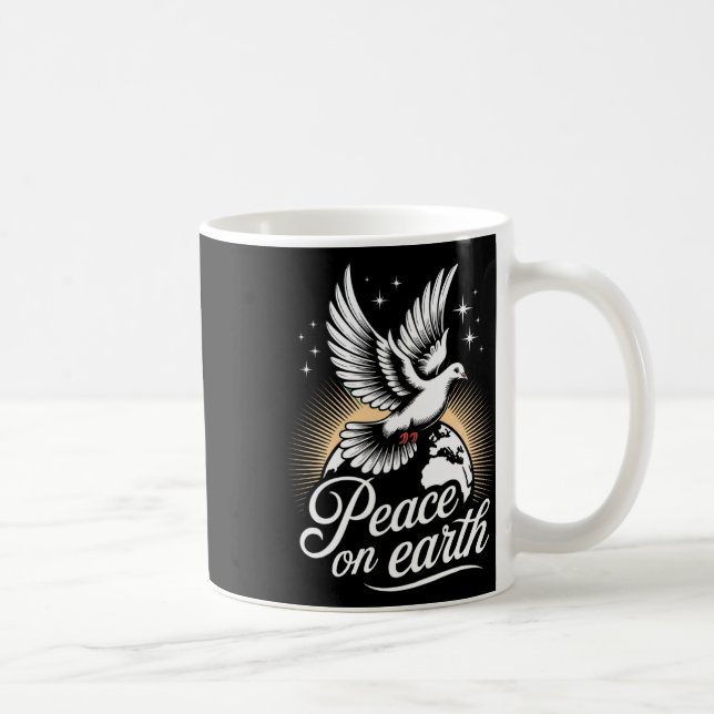 Mug Peace On Earth Dove And Globe Peaceful Christmas  (Droite)