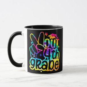 Mug Peace Out 4e année d'études Dernier jour de l'écol