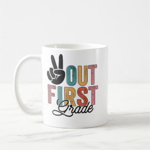 Mug Peace Out Première Année Dernière Jour De L'École 