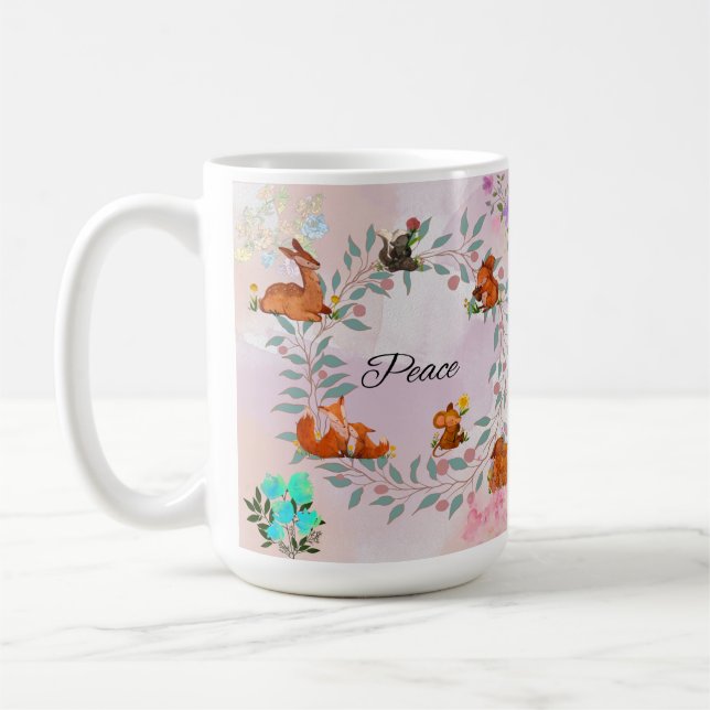 Mug Peace Woodland Animal (Gauche)