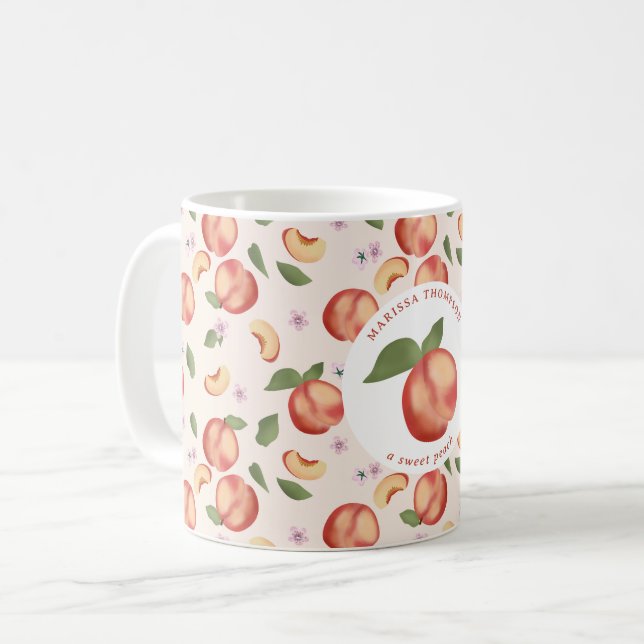 Mug Peaches Sweet Peach Baby Girl (Devant gauche)