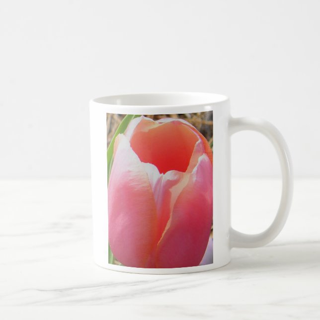 mug - Peachy Pink Tulip (Right)