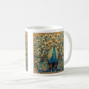 Mug Peacock Art Nouveau