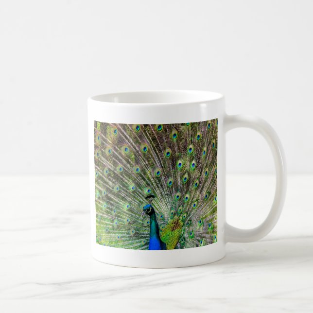 Mug Peacock étonnant et plumes accessoires photo (Droite)