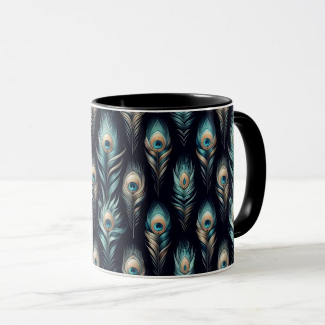 Mug Peacock Plumes (Devant droit)