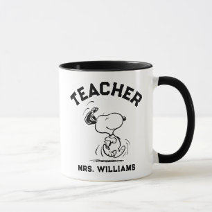 Mug Peanuts   Snoopy Happy Dance Teacher