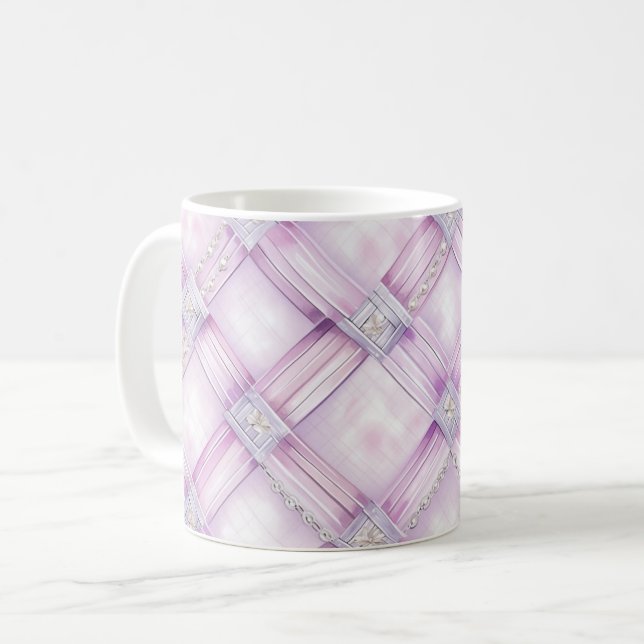 Mug Pearl violet rose (Devant gauche)
