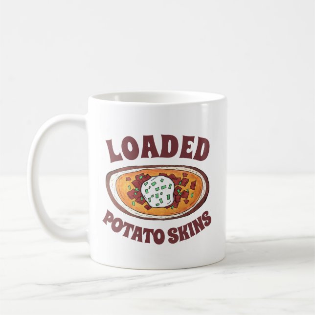 Mug Peau de pomme de terre chargée Snack Alimentation  (Gauche)
