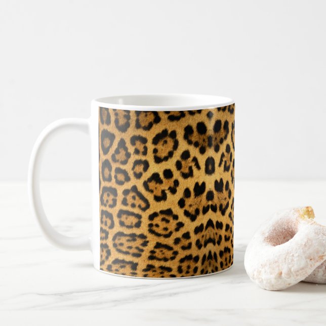 Mug Peau Faux Jaguar (Avec donut)