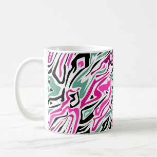 Mug Peau zèbre abstrait sans couture cuir moderne noi