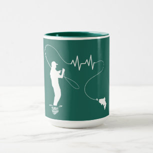 Mug Pêche à Heartbeat Type de pêche à la mouche