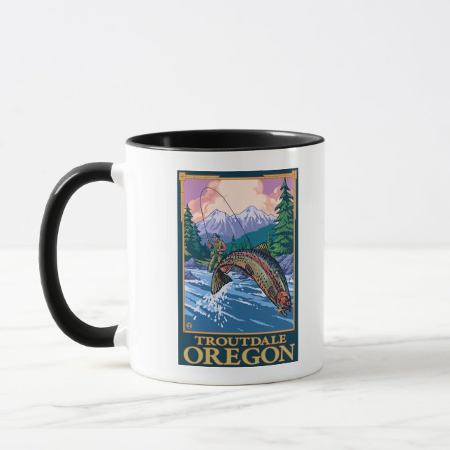 Mug Pêche à la mouche - Troutdale, Oregon (Gauche)