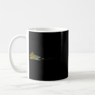 Mug Pêche à la mouche truite brune mouche sèche nouage