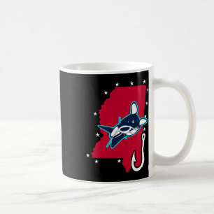 Mug Pêche à la pêche Mississippi Drapeau Pêche bâton T