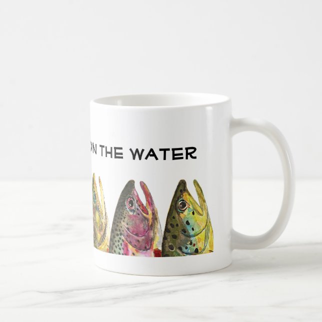 Mug Pêche à la truite pêcheur à la ligne (Droite)