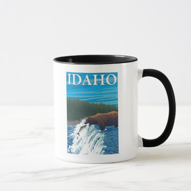 Mug Pêche à l'ours dans la rivière - Idaho (Droite)