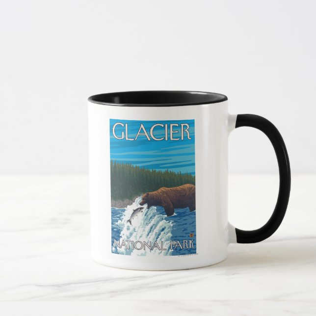 Mug Pêche à l'ours dans la rivière - Parc national du  (Droite)