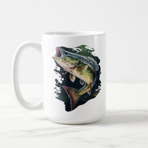 Mug Pêche au bar à grande bouche