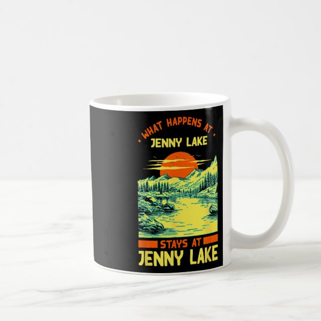 Mug Pêche Bateau Camping Lac Vacation Jenny Lake (Droite)