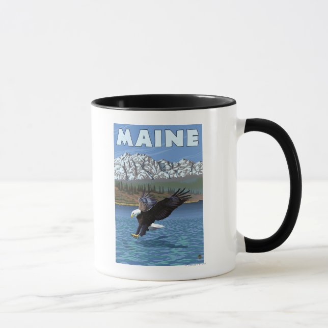 Mug Pêche de l'aigle du Maine (Droite)