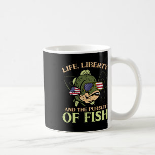 Mug Pêche drôle de poursuite de liberté de vie du 4 ju