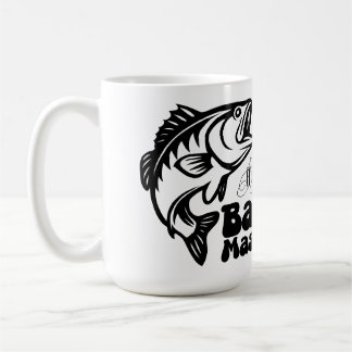 Mug Pêche maître de basse personnalisée SVG
