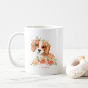 Mug Pêche mignonne d'épagneul du Roi Charles