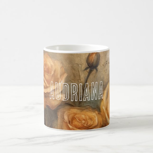 Mug Pêche Rose Floral (Centre)