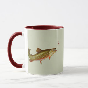 Mug Pêche vintage à la truite arc-en-ciel