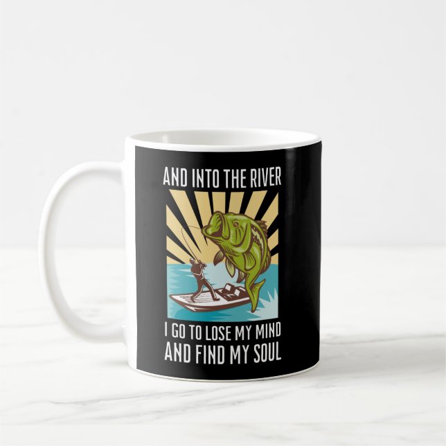 Mug Pêcher et dans la rivière Je vais perdre ma tête (Gauche)